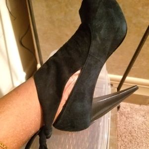 Black Suade Women Shoe